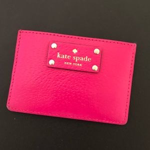 Pink Kate Spade Card Wallet